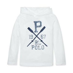 NWT Polo Ralph Lauren Boys Hooded Cover-Up Shirt Beach Swim $35 - Size 6